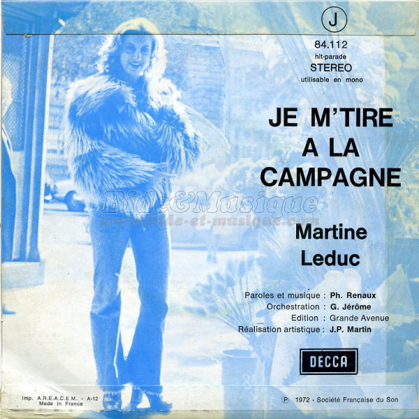 Martine Leduc - Je m%27tire %E0 la campagne