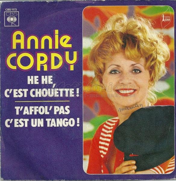 Annie Cordy - T%27affol%27 pas c%27est un tango%26nbsp%3B%21