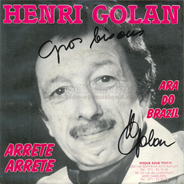 Henri Golan - Arrte arrte