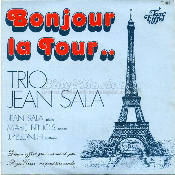 Trio Jean Sala - Bide  Paris