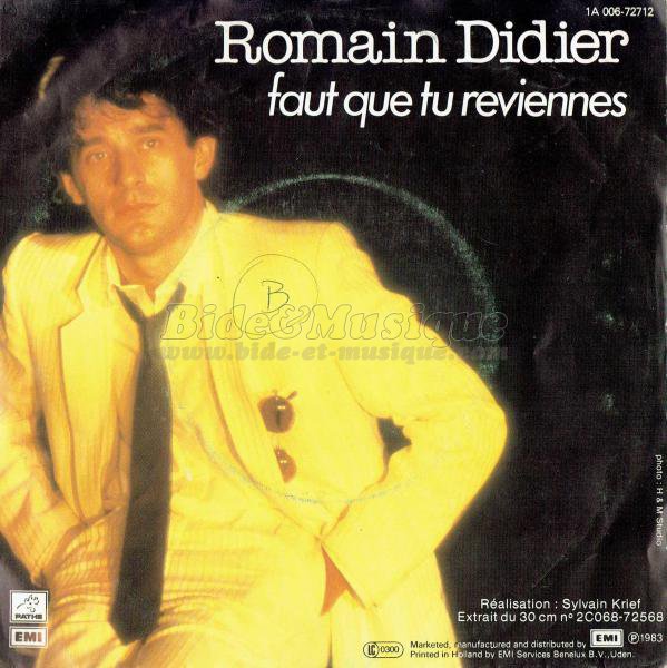 Romain Didier - Faut que tu reviennes