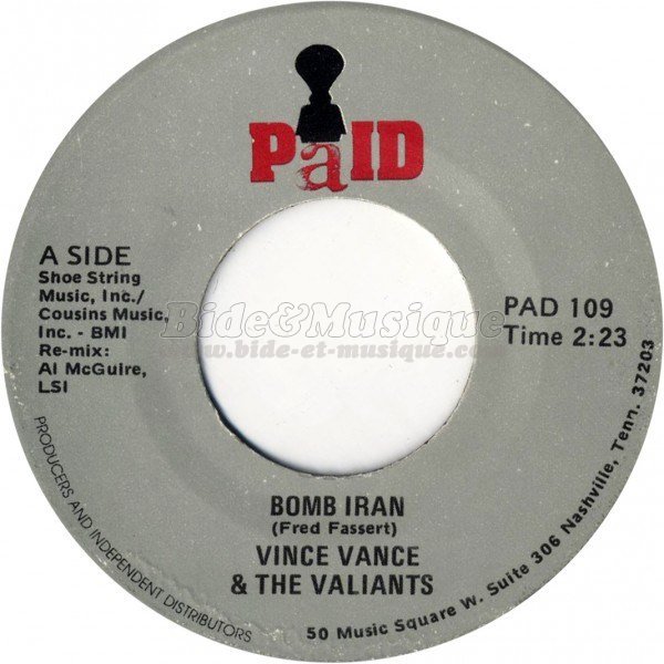 Vince Vance %26amp%3B the Valiants - Bomb Iran