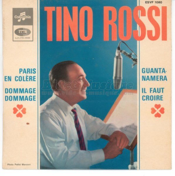 Tino Rossi - Guerre et Paix sur Bide et Musique