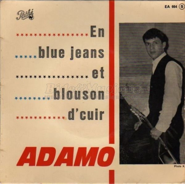 Adamo - En blue jeans et blouson d'cuir