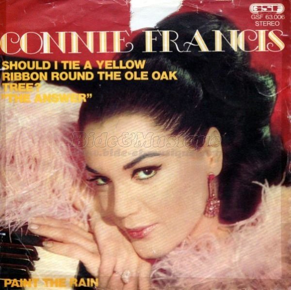 Connie Francis - Should I tie a yellow ribbon round the ole oak tree (the answer)