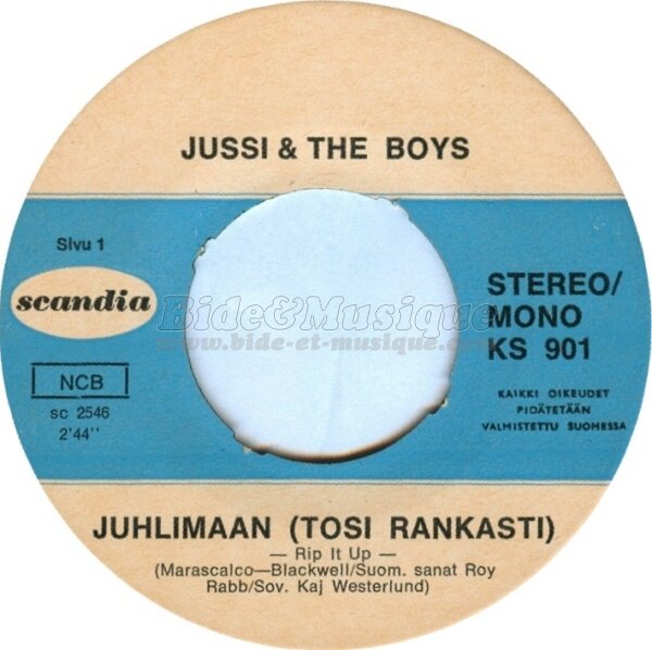 Jussi and the Boys - Juhlimaan (Tosi rankasti)