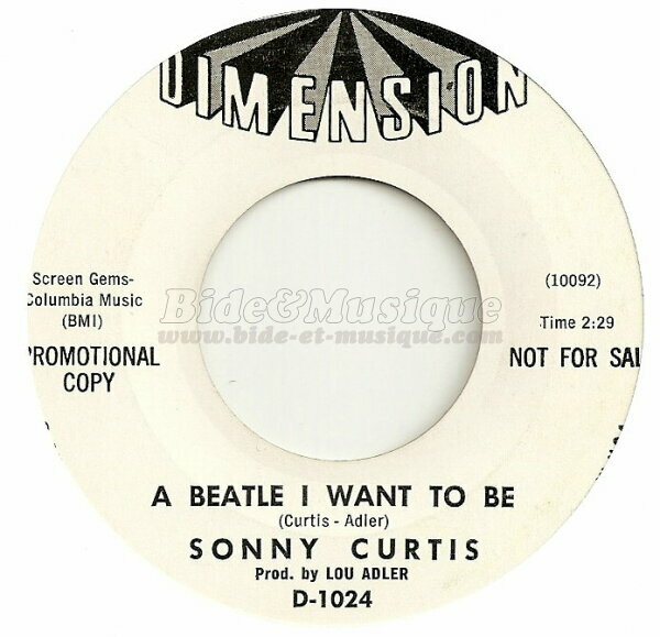 Sonny Curtis - A Beatle I want to be