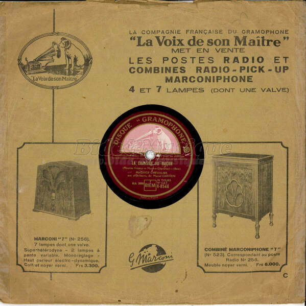 Maurice Chevalier - La chanson du maon