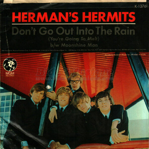 Herman's Hermits - Don't go out in the rain  (You're going to melt)