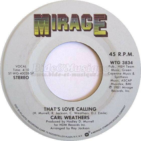 Carl Weathers - That's love calling