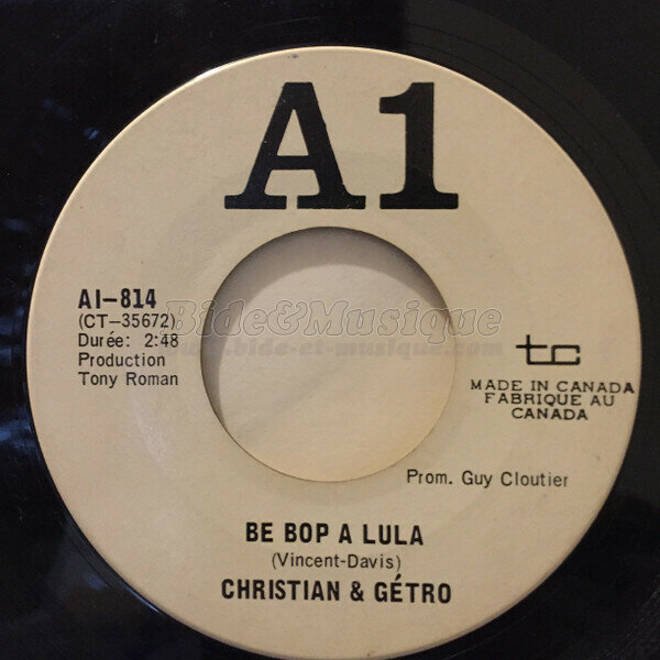 Christian et Getro - Be bop a lulla