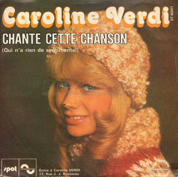 Caroline Verdi - Chante cette chanson