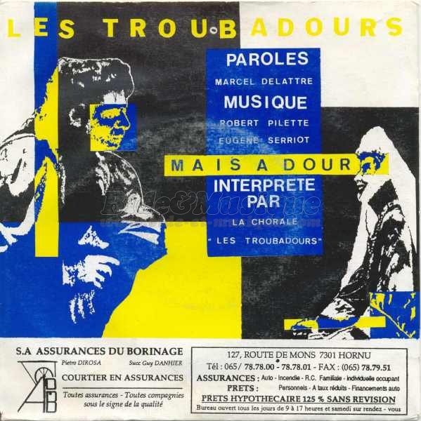 Chorale  les Troubadours  de Dour, La - Incoutables, Les