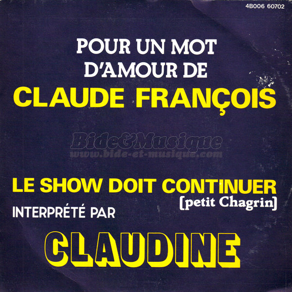 Claudine - Pour un mot d'amour de Claude Franois