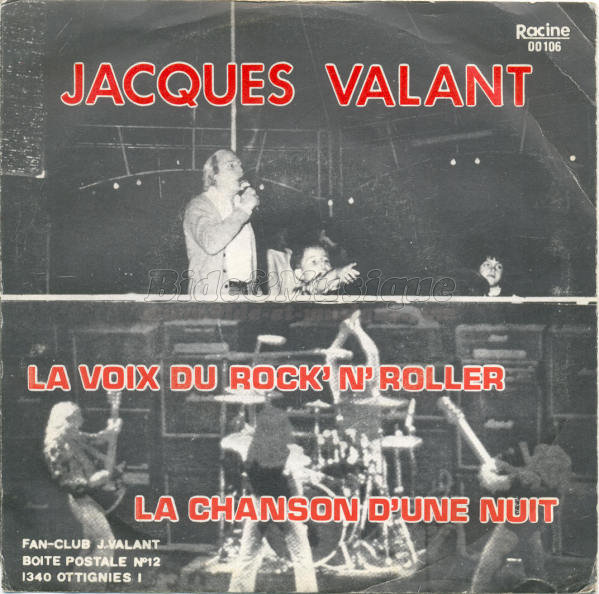 Jacques Valant - voix du rock'n'roller, La