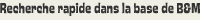 Recherche rapide dans la base des chansons