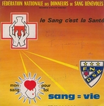 Pochette de F�d�ration Nationale des Donneurs de Sang B�n�voles - Le sang c'est la sant�