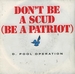 Pochette de D. Pool Operation - Don't be a Scud (be a Patriot)