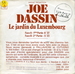 Pochette de Joe Dassin - Le jardin du Luxembourg  (version intgrale)