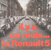 Pochette de Publicit - Il y a 1 mois la Renault 5