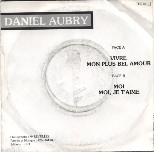 Mon Plus Bel Amour Par Daniel Aubry Fiche Chanson B M