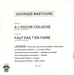 Le verso de la pochette : (Georges Bastogne - A l'huche Coluche)