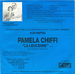 Verso de la pochette : (Pamela Chiffi - La leucmie)