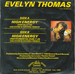 Le verso de la pochette : (Evelyn Thomas - High energy)