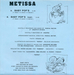 Le verso de la pochette : (Metissa - Baby Pop's)