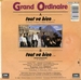 Le verso de la pochette : (Grand Ordinaire - Tout va bien)