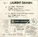 Le verso de la pochette : (Laurent Damien - Le pays tropical)