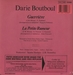 Le verso : (Darie Boutboul - Guerrière)