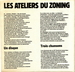 Un morceau de la pochette : (Les Ateliers du Zoning - La ballade d'Hoboken)