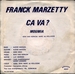 Des infos au verso : (Franck Marzetty - Moumia)