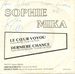 Le verso de la pochette : (Sophie Mika - Dernire chance)