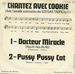 Le verso de la pochette : (Cookie - Docteur Miracle)