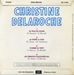 Le dos de la pochette (Christine Delaroche - La porte  ct)