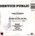 Au verso : (Service Public - Dans le mtro)