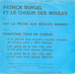 Le verso de la pochette : (Patrick Burgel - Le chœur des moules)
