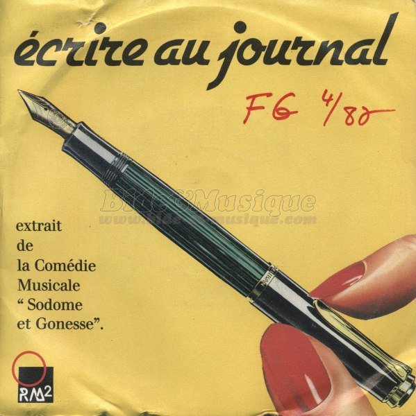 Sodome et Gonesse - %C9crire au journal