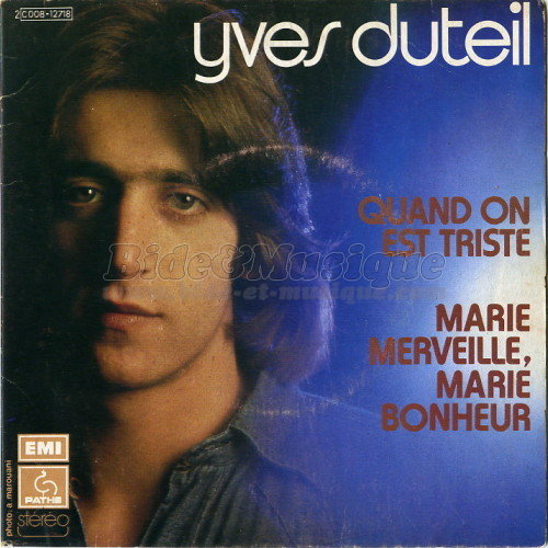 Yves Duteil - bonheur, c'est simple comme un coup de bide, Le