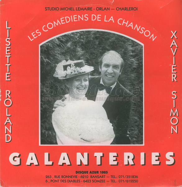 Lisette Roland et Xavier Simon - Galanteries