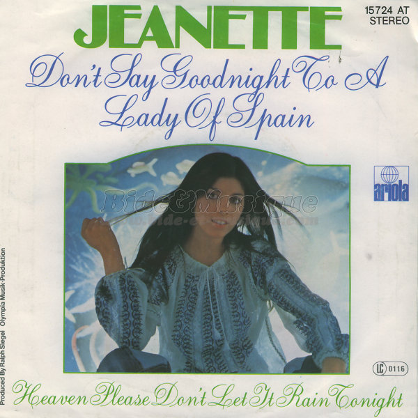Jeanette - Don't say goodnight to a lady of Spain