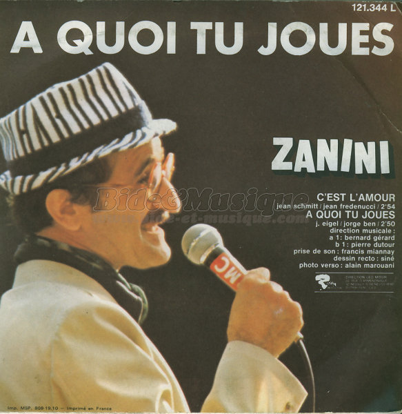 Marcel Zanini -  quoi tu joues ?