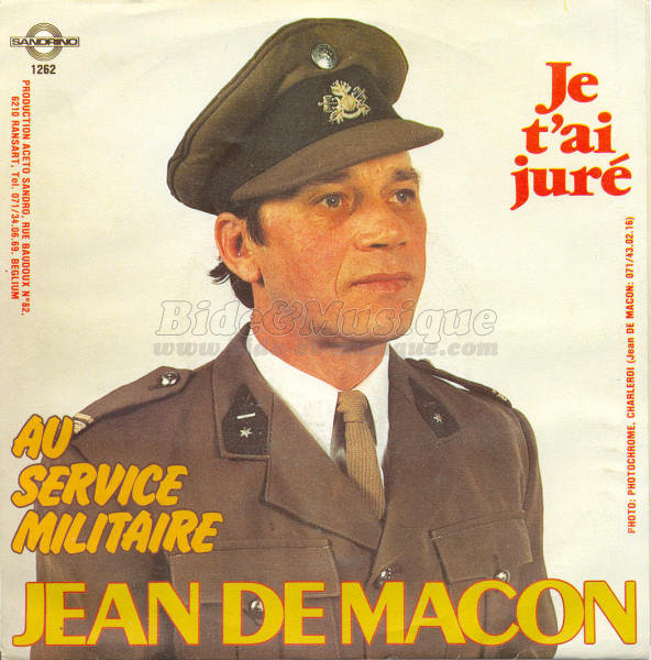 Jean de Macon - Guerre et Paix sur Bide et Musique