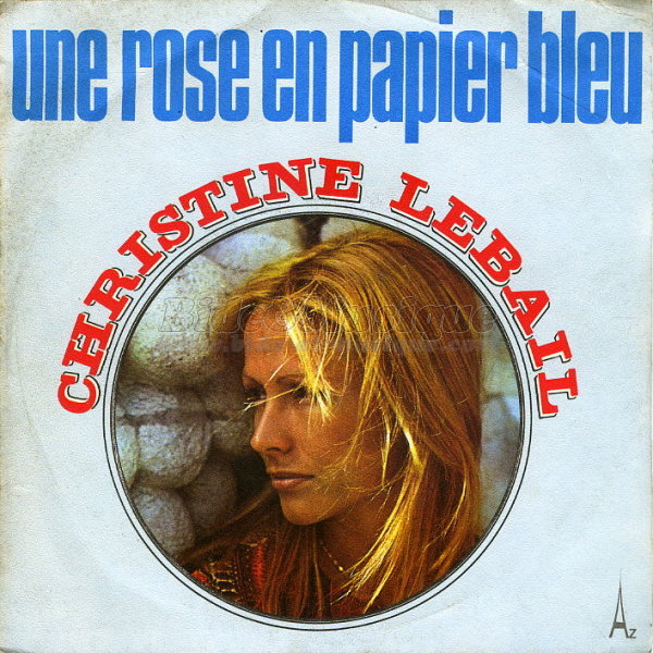 Christine Lebail - Une rose en papier bleu