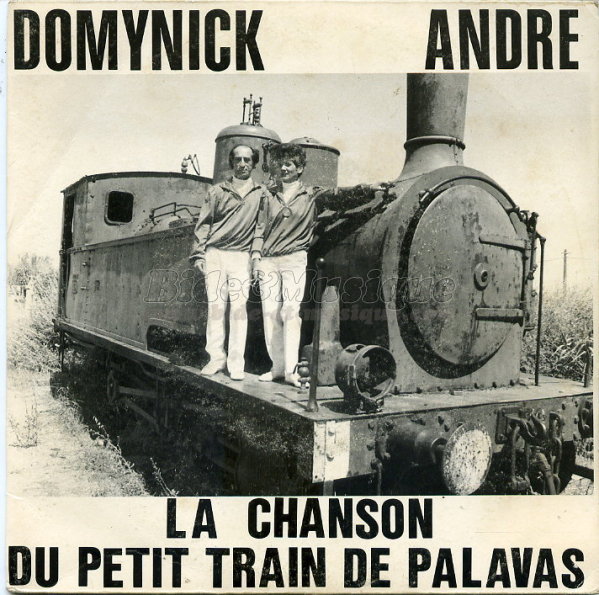 Domynick et Andr%E9 - Le petit train de Palavas