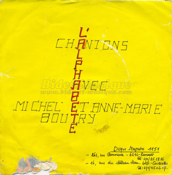 Michel et Anne-Marie Boutry - alphabete%2C L%27