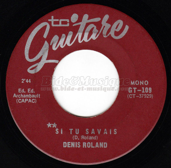 Denis Roland - Si tu savais