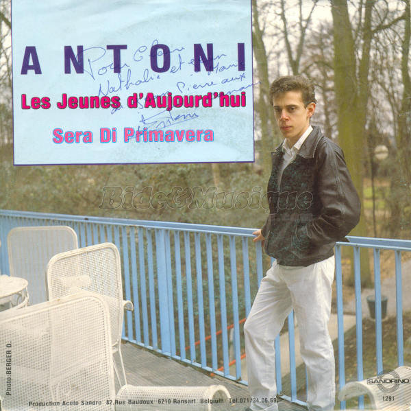 Antoni - Les jeunes d'aujourd'hui